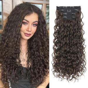urly Clip In Hair Extensions, 4PCS 24" Long Hair Extensions Clip, 18C184PH010